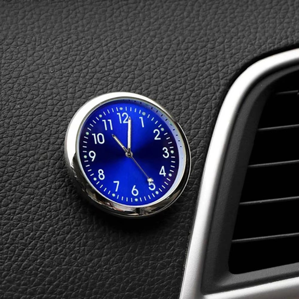 Luminous Mini Dashboard Quartz Car Clock - Stylish Timepiece for Your Vehicle