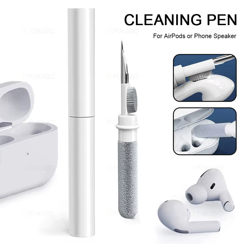 Comprehensive Bluetooth Earphone Cleaning Kit for AirPods Pro and Other Earbud Brands - Essential Cleaning Tool with Pen and Brush for Optimal Maintenance