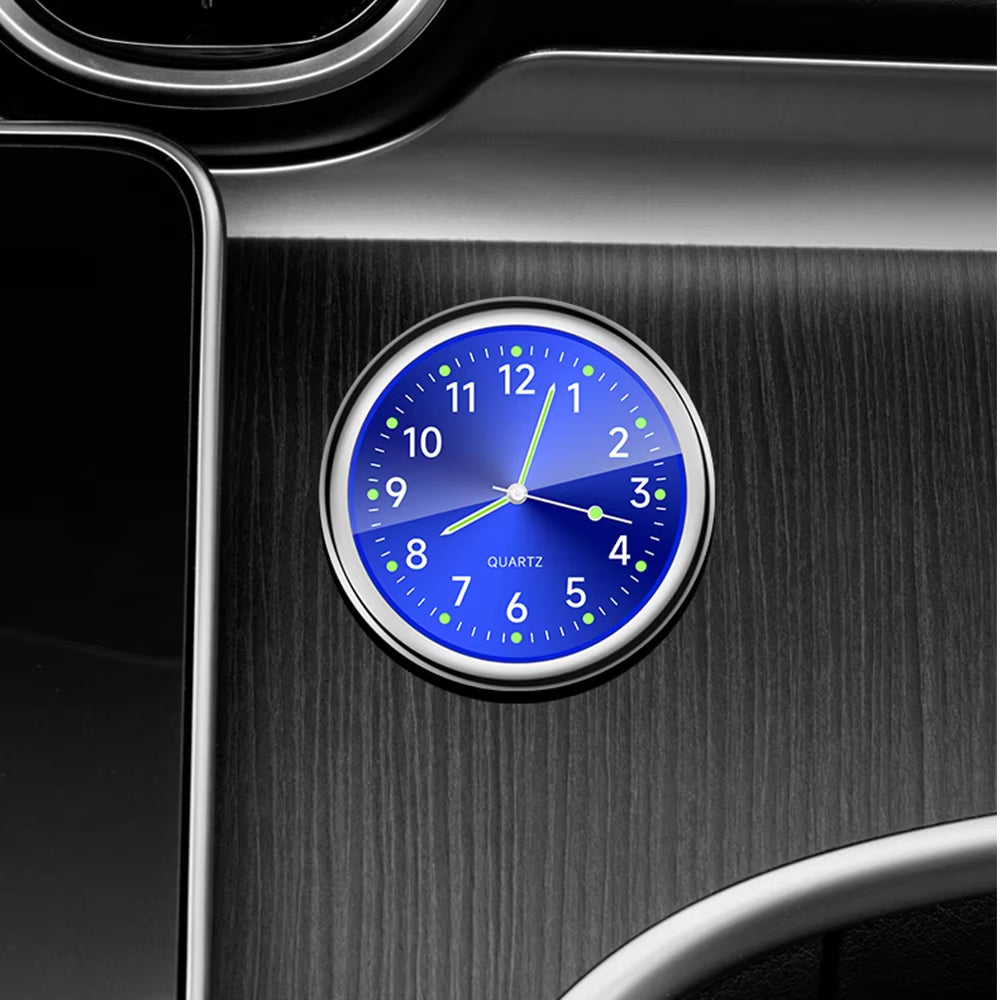 Luminous Mini Dashboard Quartz Car Clock - Stylish Timepiece for Your Vehicle