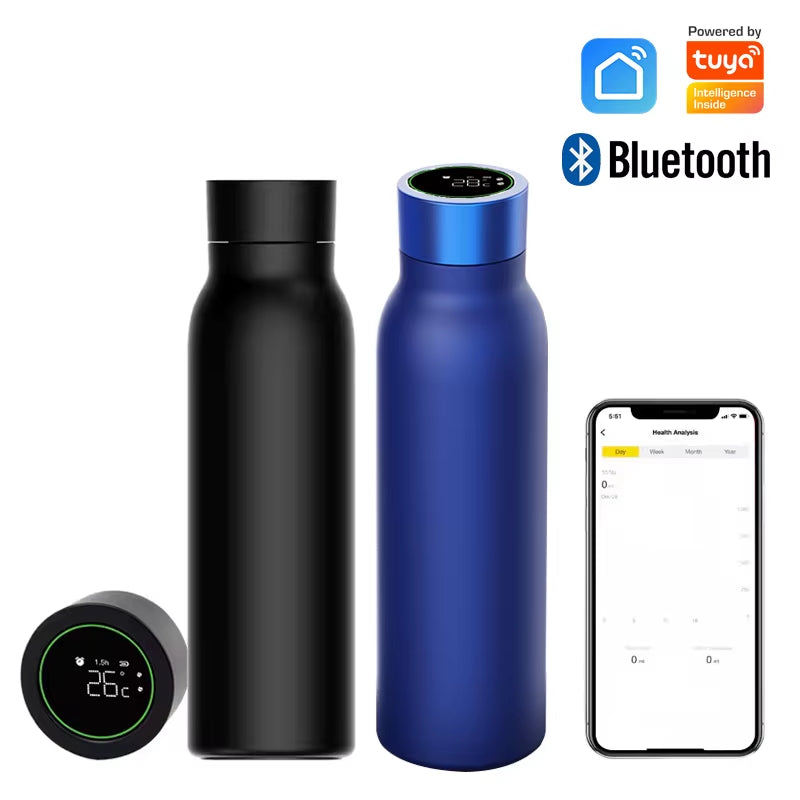 Bluetooth Smart Water Bottle Temperature Display Warm and Cold Insulation Bottle