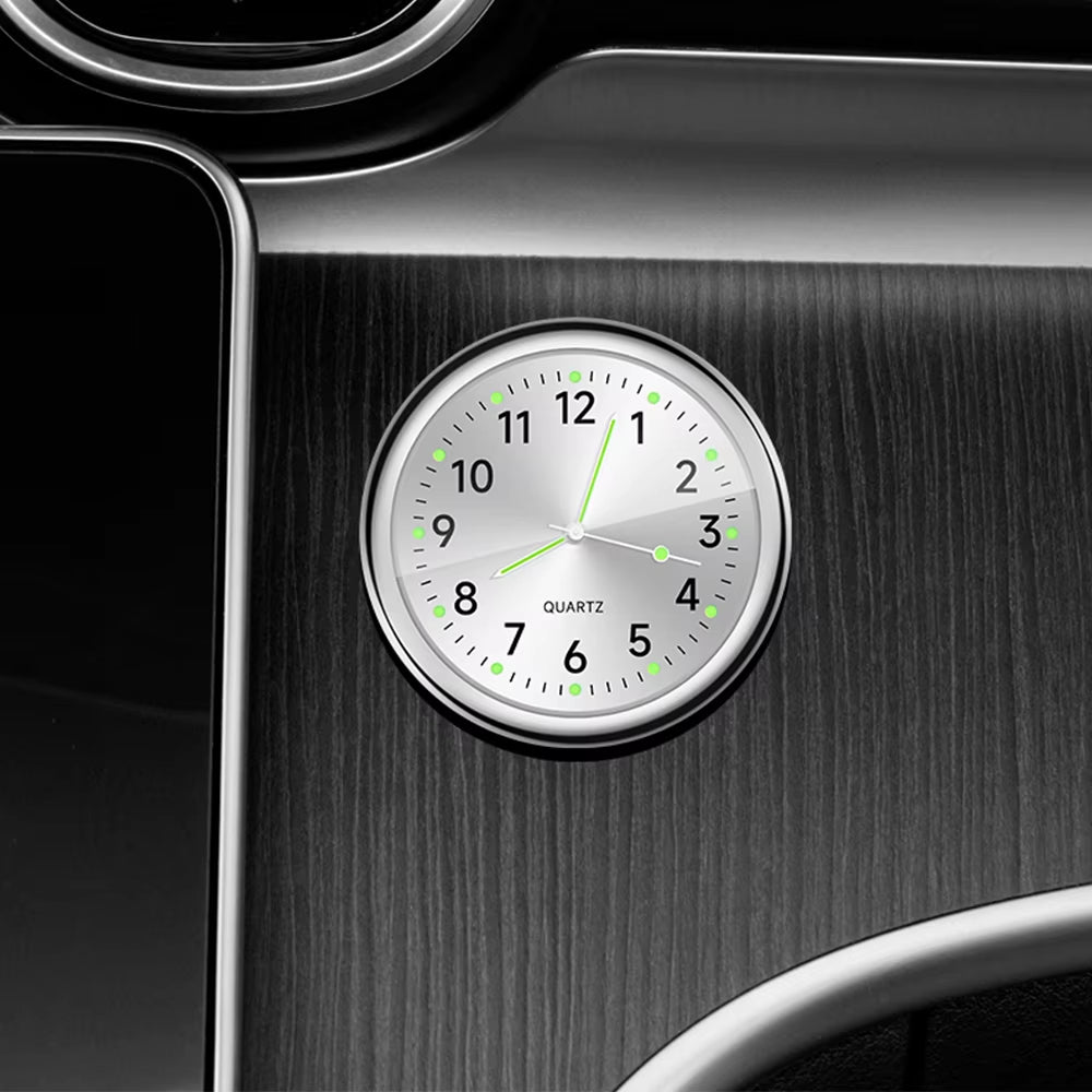 Luminous Mini Dashboard Quartz Car Clock - Stylish Timepiece for Your Vehicle