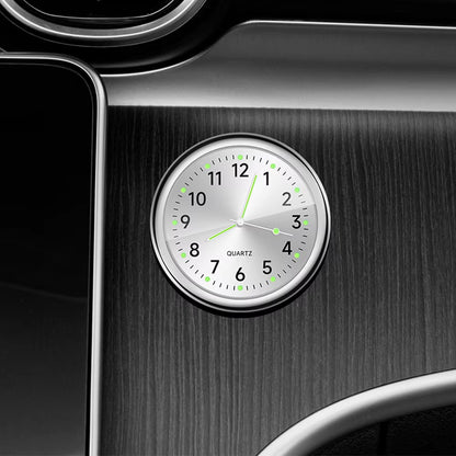 Luminous Mini Dashboard Quartz Car Clock - Stylish Timepiece for Your Vehicle