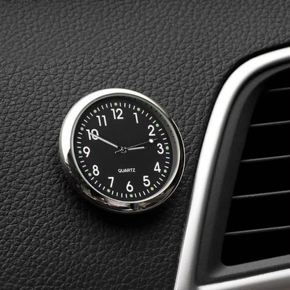 Luminous Mini Dashboard Quartz Car Clock - Stylish Timepiece for Your Vehicle