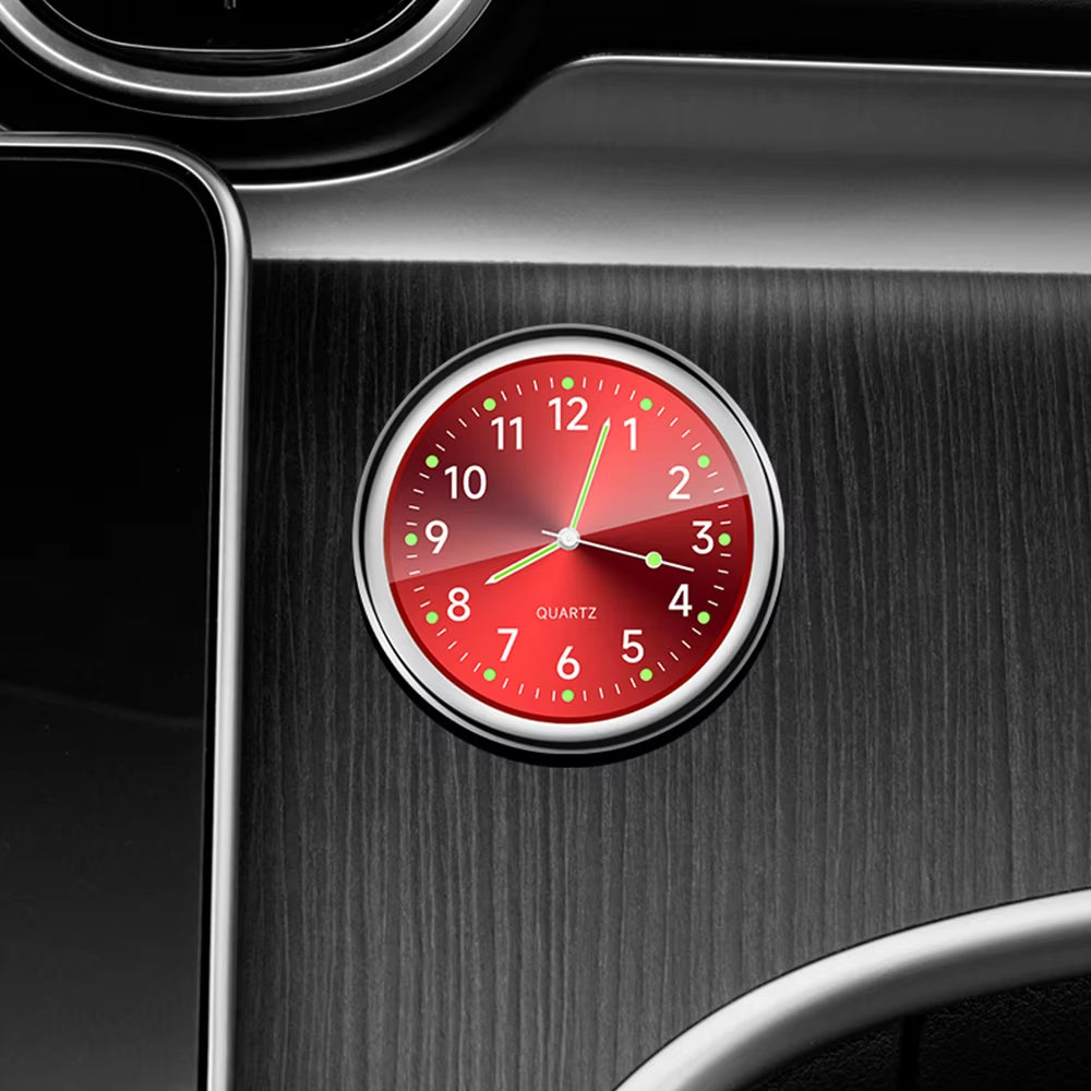 Luminous Mini Dashboard Quartz Car Clock - Stylish Timepiece for Your Vehicle