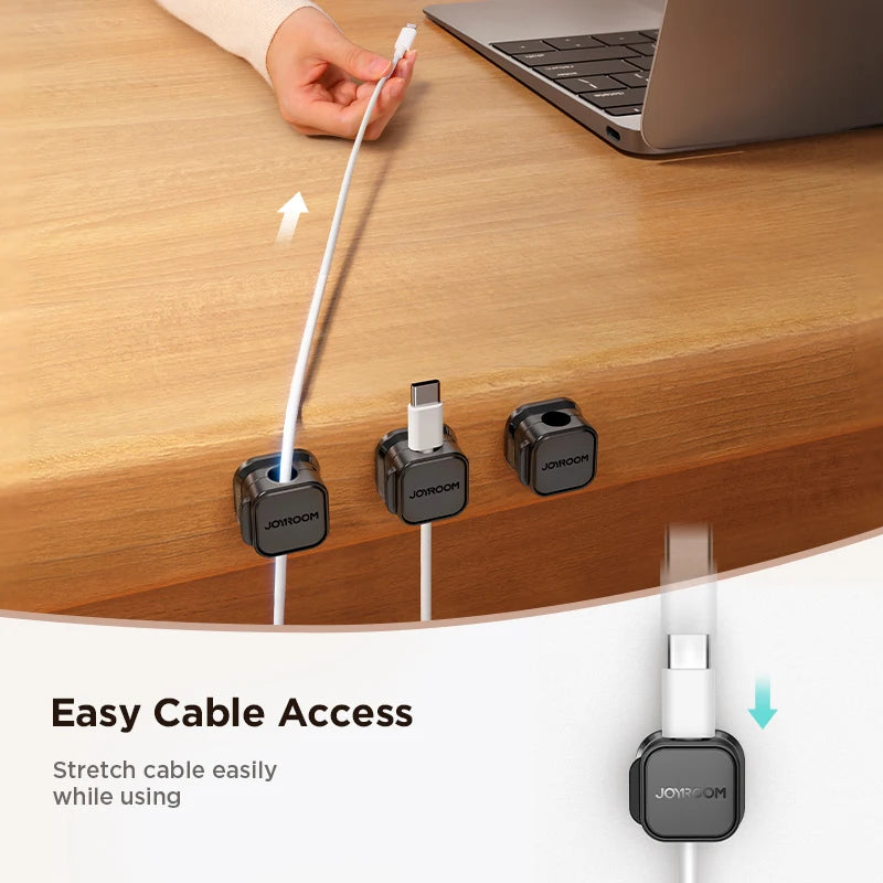 Magnetic Cable Clips: Smoothly Adjustable Cord Holders for Optimal Under-Desk Cable Management