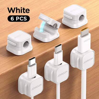 Magnetic Cable Clips: Smoothly Adjustable Cord Holders for Optimal Under-Desk Cable Management