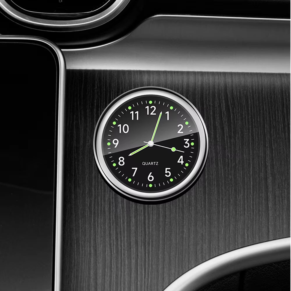 Luminous Mini Dashboard Quartz Car Clock - Stylish Timepiece for Your Vehicle